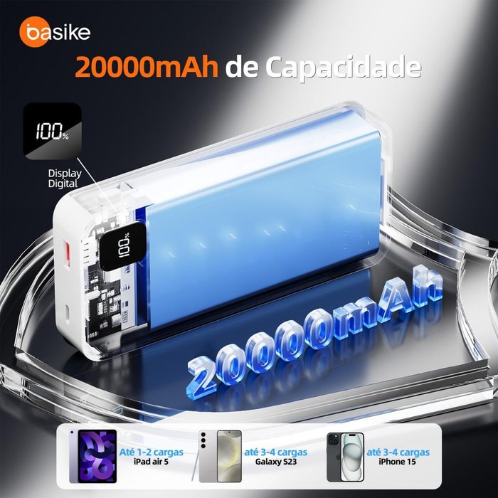 power bank basike 20000mah 22.5w