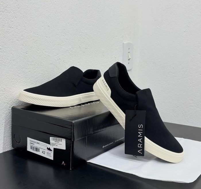 Tênis Aramis Daily Slip Canvas Preto