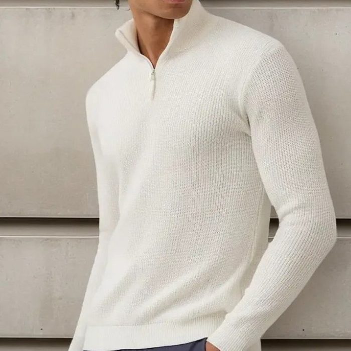Suéter De Tricot Masculino Gola Zíper Opus P ao GG