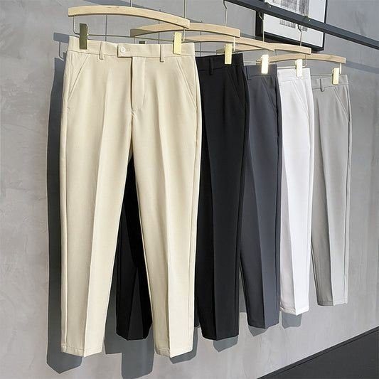 Calça Social Alfaiataria Masculina Malha Elastano Stretch 38 a 50