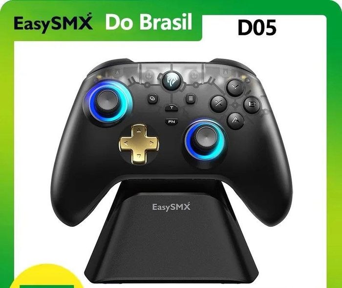 controle easysmx d05 dock carregamento rgb hall effect