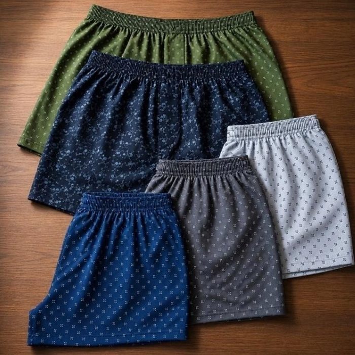 Kit 5 Cueca Samba Canção Short Masculino Pijama Conforto P ao XGG