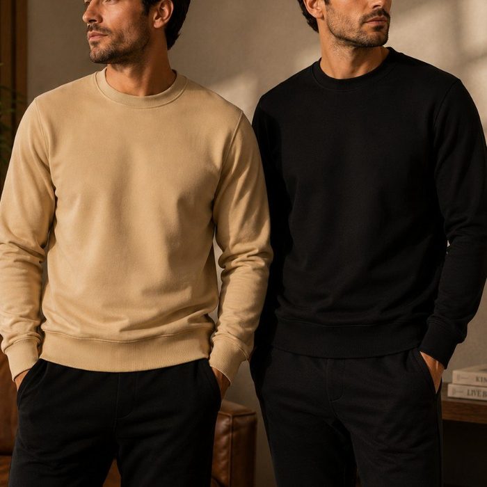Kit Moletom Unissex Liso Masculino Blusa Algodão Frio M ao GG