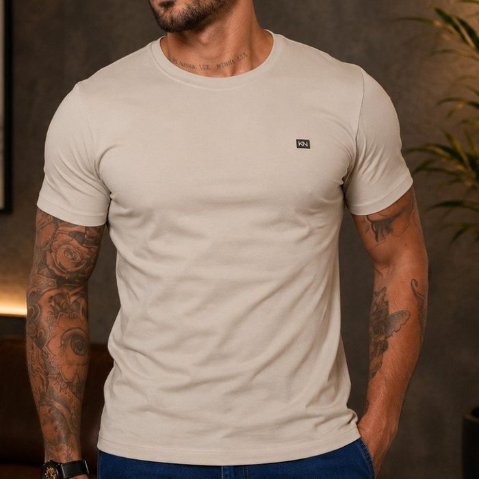 Camiseta Básica Masculina Slim Koenig 100% Algodão Atacado P ao GG