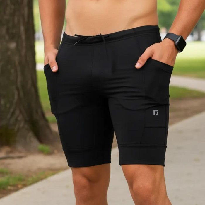 Bermuda Térmica Anti Assadura Esportiva Com Bolsos P ao EGG