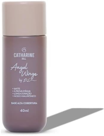 Catharine Hill Base Líquida Alta Cobertura Angel Wings 2022/A10.5 40ml À Prova D'água Acabamento Matte Vegano Ácido Hialurônico