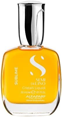 Alfaparf Milano Semi di Lino Sublime Cristalli Liquidi Óleo Capilar com Proteção Térmica - Tratamento de Sérum de Alisamento Finalizador Sup