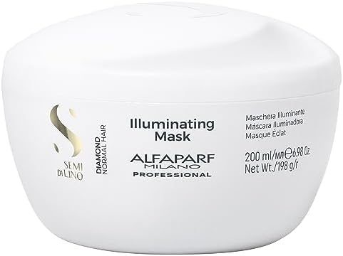 Alfaparf Milano Semi Di Lino Diamond Máscara Capilar Iluminadora - Condicionador profundo Color Safe - Adiciona brilho e corpo - Sem sulfato