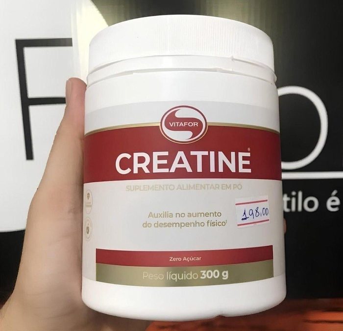 🛒Creatina Monohidratada Creatine Vitafor 300g Sem Sabor