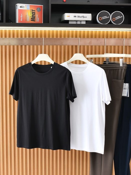 Kit 2 Camiseta Masculina Malha Peruana Premium