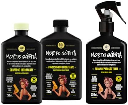 Kit Morte Súbita Shampoo + Condicionador + Spray Reparaçao - Lola From Rio