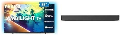 TV Philips 55" 4K + Soundbar