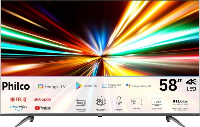 TV Philco P58KGA 58" 4K LED Google TV