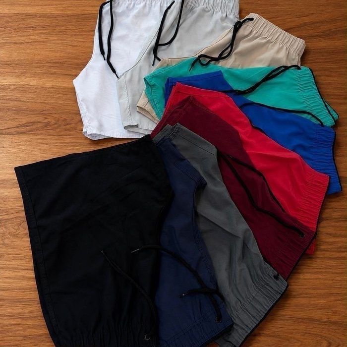 Kit 4 Bermuda Masculina Short Praia Tactel Elastano Academia M ao GG