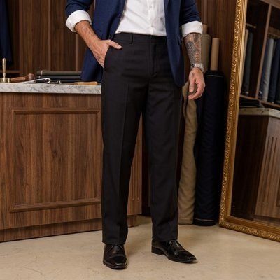 Calça Social Masculina Alfaiataria Em Oxford Slim Premium 38 a 50