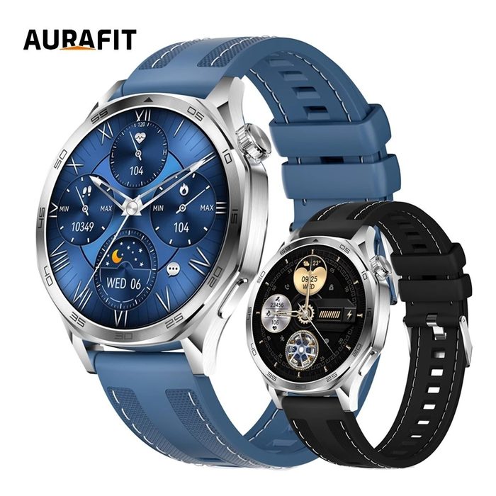🎮 Smartwatch AuraFit AM29, tela Amoled 1,43", certificação IP68, suporte ao Strava