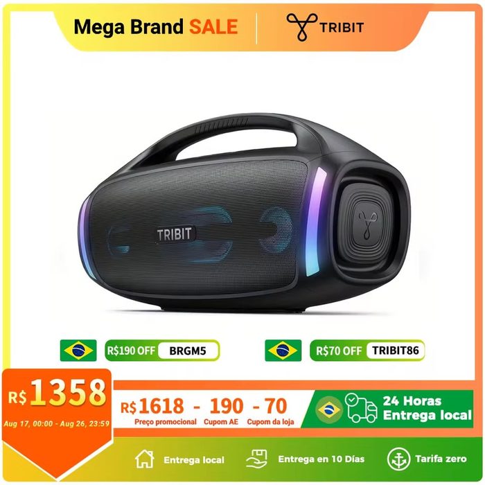 caixa de som tribit stormbox blast 2 200w