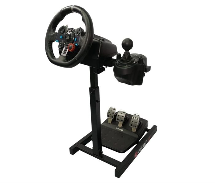 LimaRace Suporte Para Volantes Pilot J1 USB Preto - PC, PS3, PS4, XBOX 360, ONE