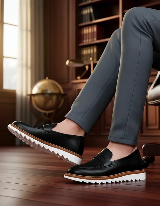 sapato gugi mocassim loafer tratorado
