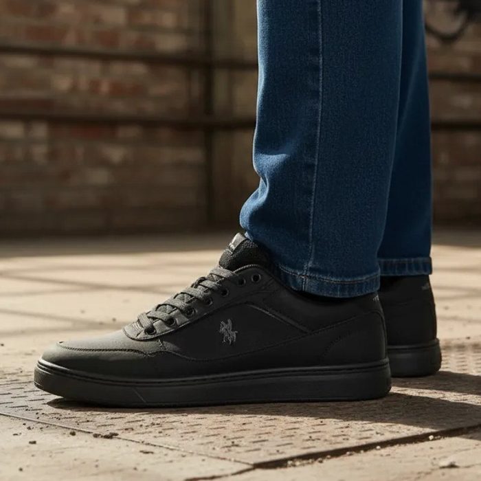 tenis polo wear casual street preto urban