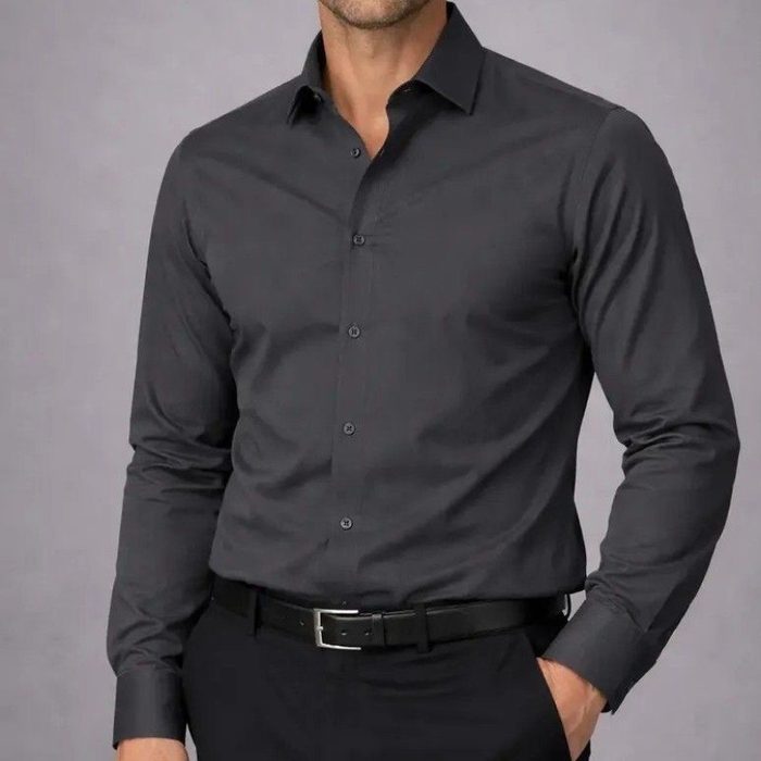 Camisa Social Masculina Slim Premium Manga Longa / Curta P ao G2
