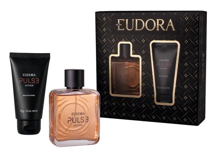 Kit Eudora Balm Pós-Barba 75g e Desodorante Colônia 100ml Pulse Action