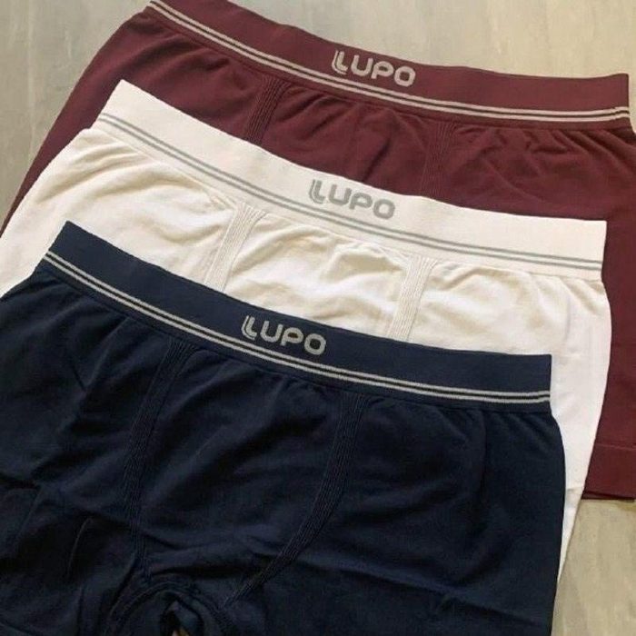 Kit 6 Cuecas Lupo Boxer Box Sem Costura Basic Microfibra P ao GG