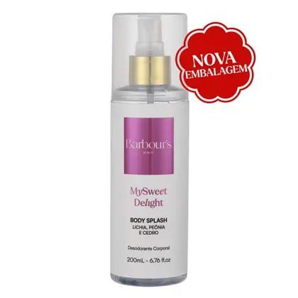 Body Splash My Sweet Delight Barbours Beauty 200ml Fragrância Fresca Corporal Colônia
