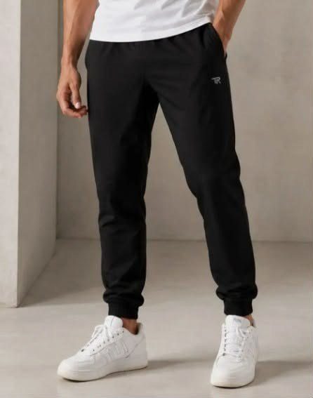 Calça Tactel Jogger Slim Com Elastano Academia Treino Preto Liso P 36-38