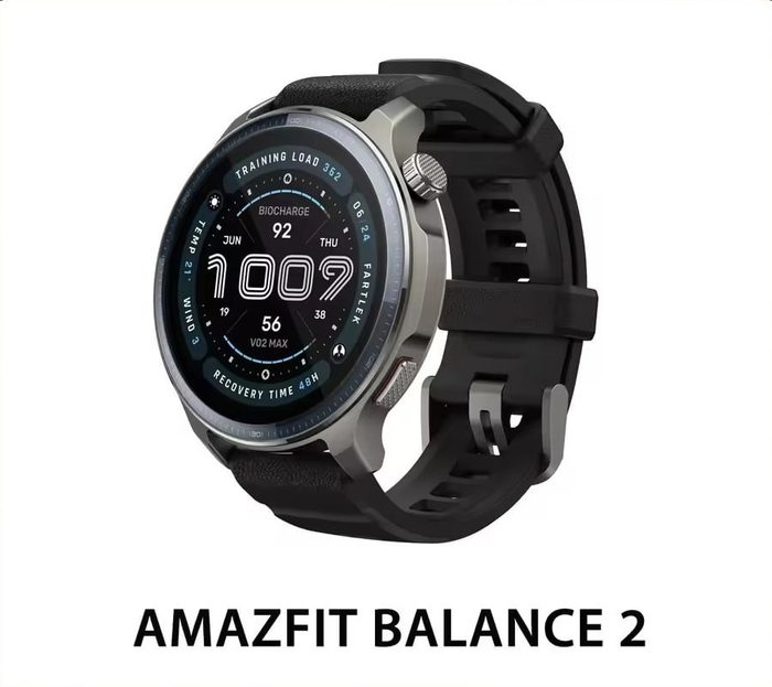 Amazfit Balance 2 Smartwatch | Tela AMOLED 1,5” 2000 nits com Vidro de Safira | GPS Dual-Band | 10 ATM | 170+ Modos Esportivos | Bateria de