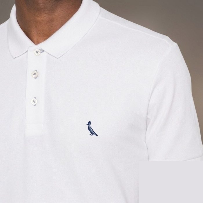 Polo Masculina Piquet Básica - Branco