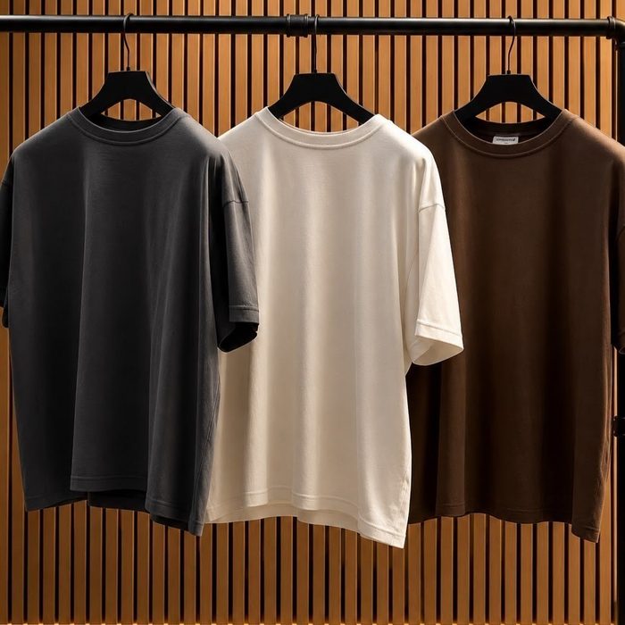 Kit 3 Oversized Masculina Stretwear Básica Lisa Premium