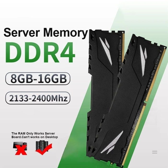 Memória ram ddr4 Envinda 16GB 2133mhz ECC