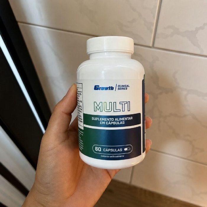 🛒 Multivitamínico 60 Cáps. Growth Supplements - Sem Sabor Sem Sabor
