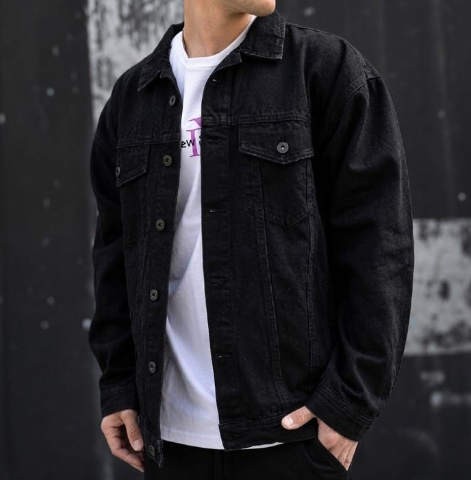 Jaqueta Masculina Sarja Jeans Slim Cores Clássicas Premium