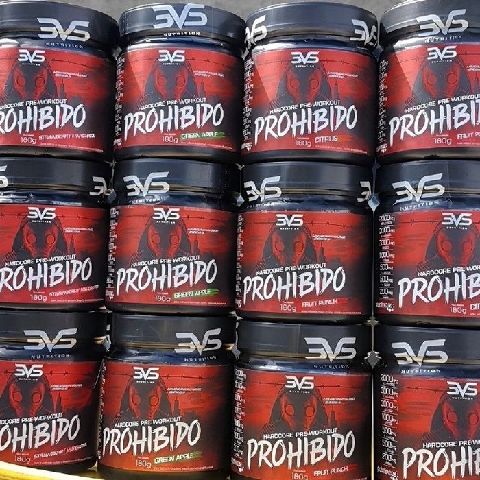 🛒PRÉ TREINO PROHIBIDO 360g Sabor Citrus
