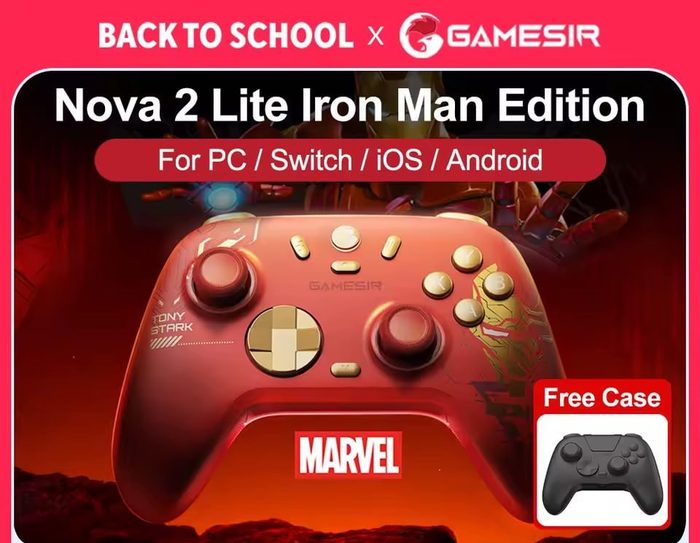 Controle GameSir Nova 2 Lite Iron Man Edition