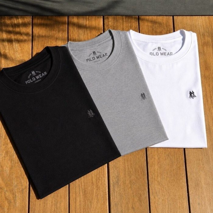 Kit 3 Camisetas Masculinas Polo Wear