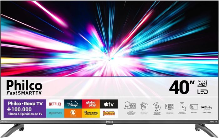 TV Philco 40" LED Roku TV
