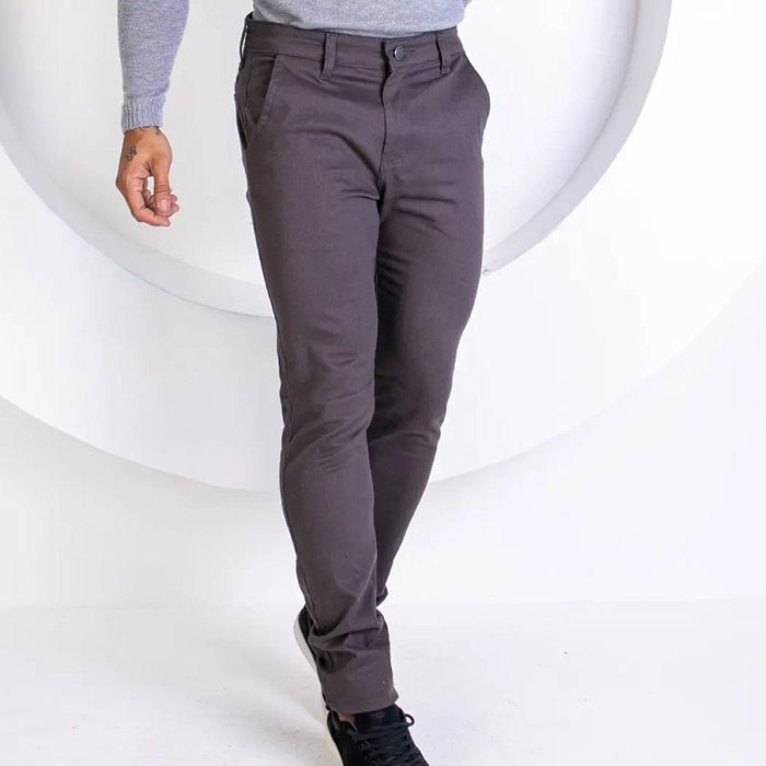 Calça Sarja Social Masculina Esporte Fino Com Elastano 36 a 48