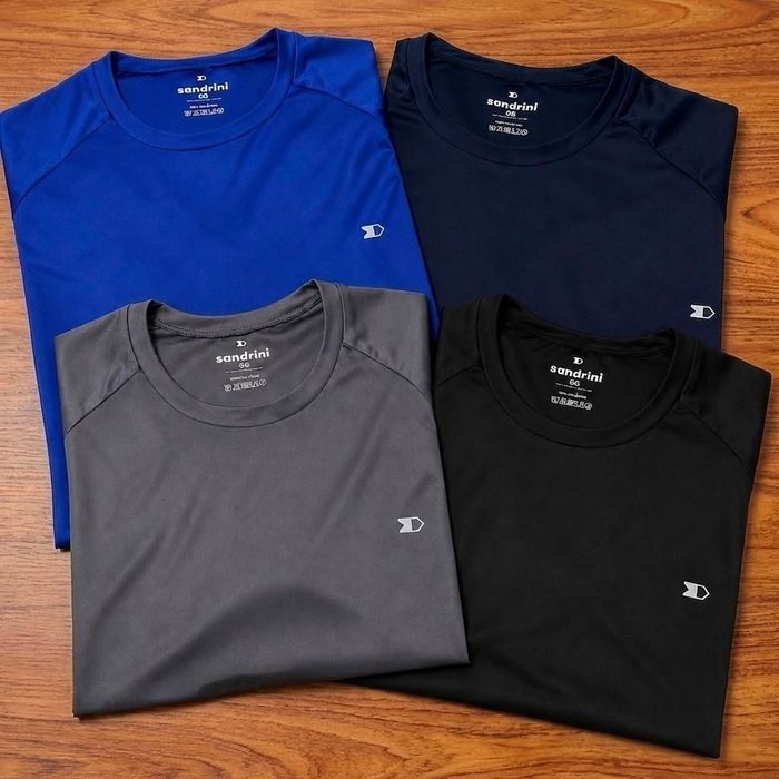 Kit 4 Camiseta Dry-fit Sandrini Masculina Academia Caminhada P ao GG