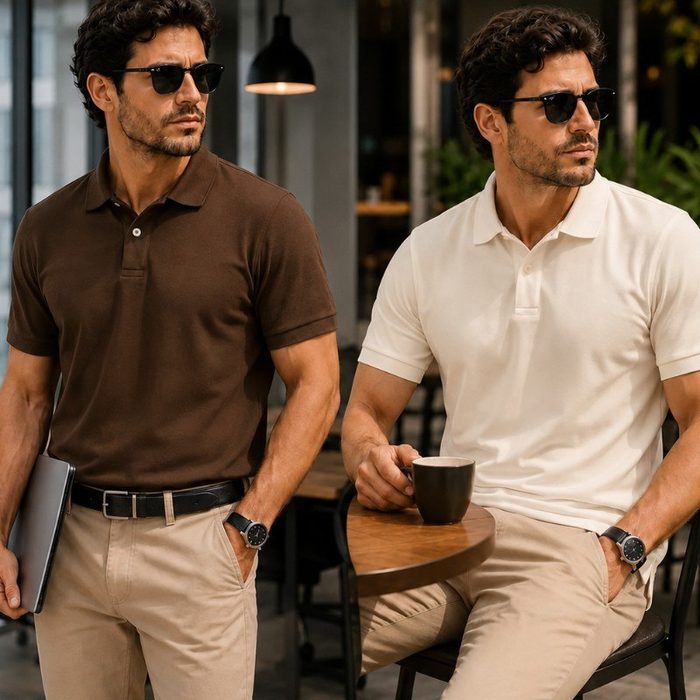 Kit 2 Camisa Gola Polo Masculina Básica Piquet Camiseta P ao GG