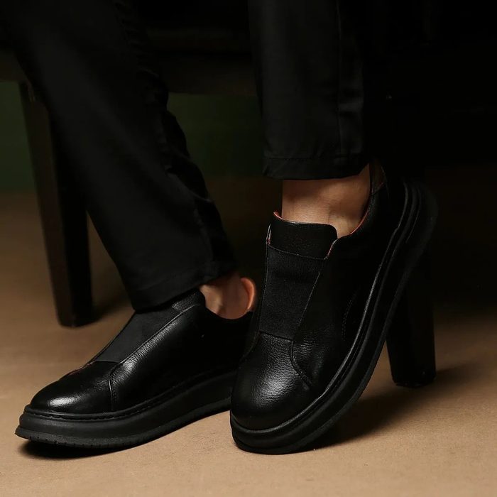 Tênis Slip On Masculino Couro Legítimo Luxo Casual 38 a 43