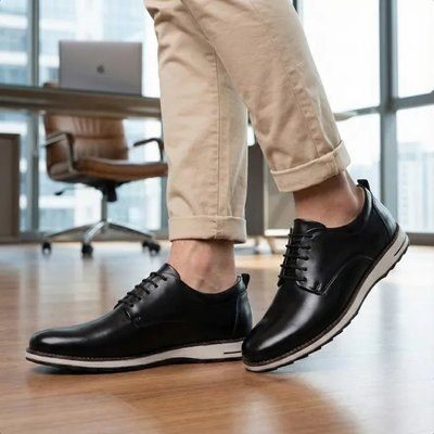 Sapato Social Masculino Oxford Casual Confortável Derby 37 a 44