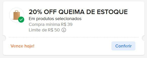 🎟 Use o cupom: OUTLET2508