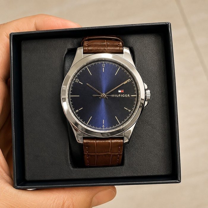 🛒Relógio de couro masculino Tommy Hilfiger 1710549