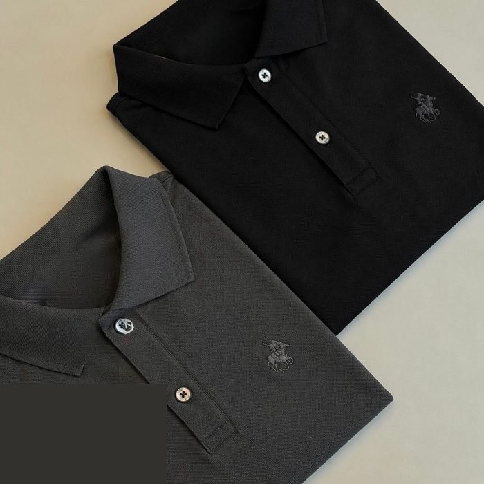 Kit 2 Camisa Polo Piquet Masculina Casual Premium P ao GG