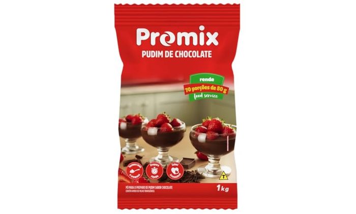 Pudim de Chocolate Promix 1kg – Mistura para Preparo de Pudim – Sobremesa em Pó
