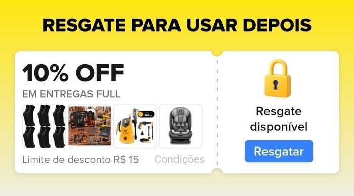 😱 Cupom Mercado Livre Entregas Full