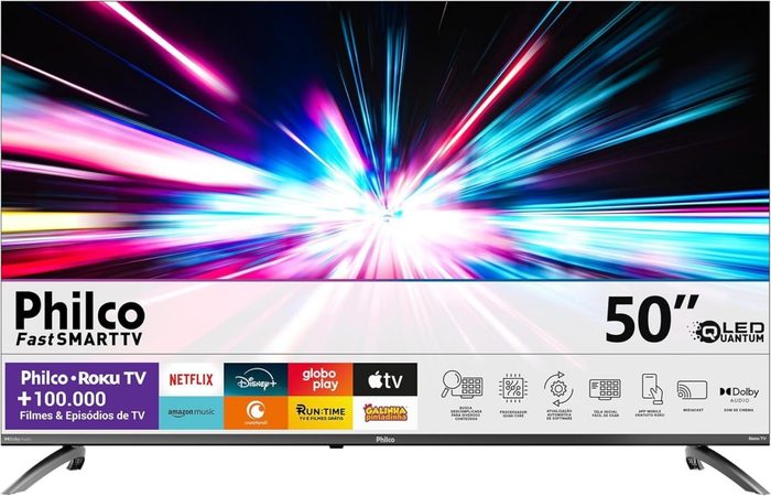 TV Philco 50" 4K LED